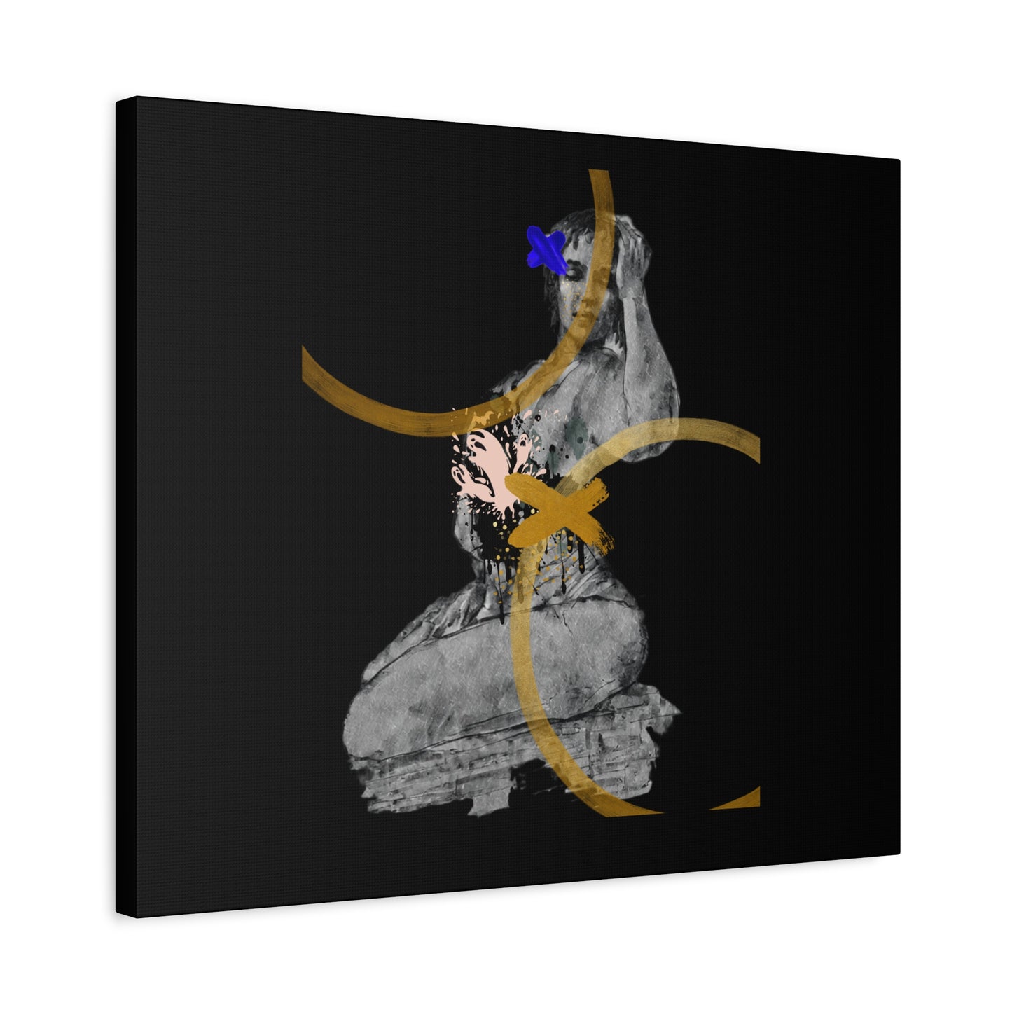 Canvas Wall Art, Sensual Woman Print Matte Stretched Canvas 1 25" Feminine Boho Chic