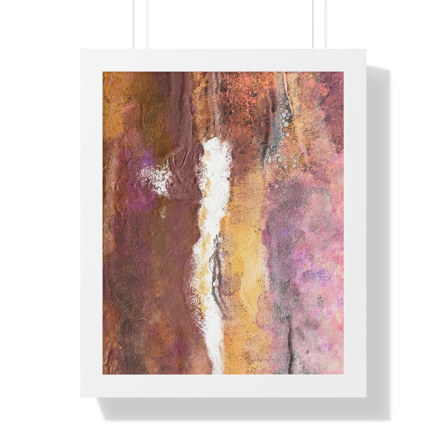 Framed Vertical Poster Rustic Fire by Its A Art Vibe