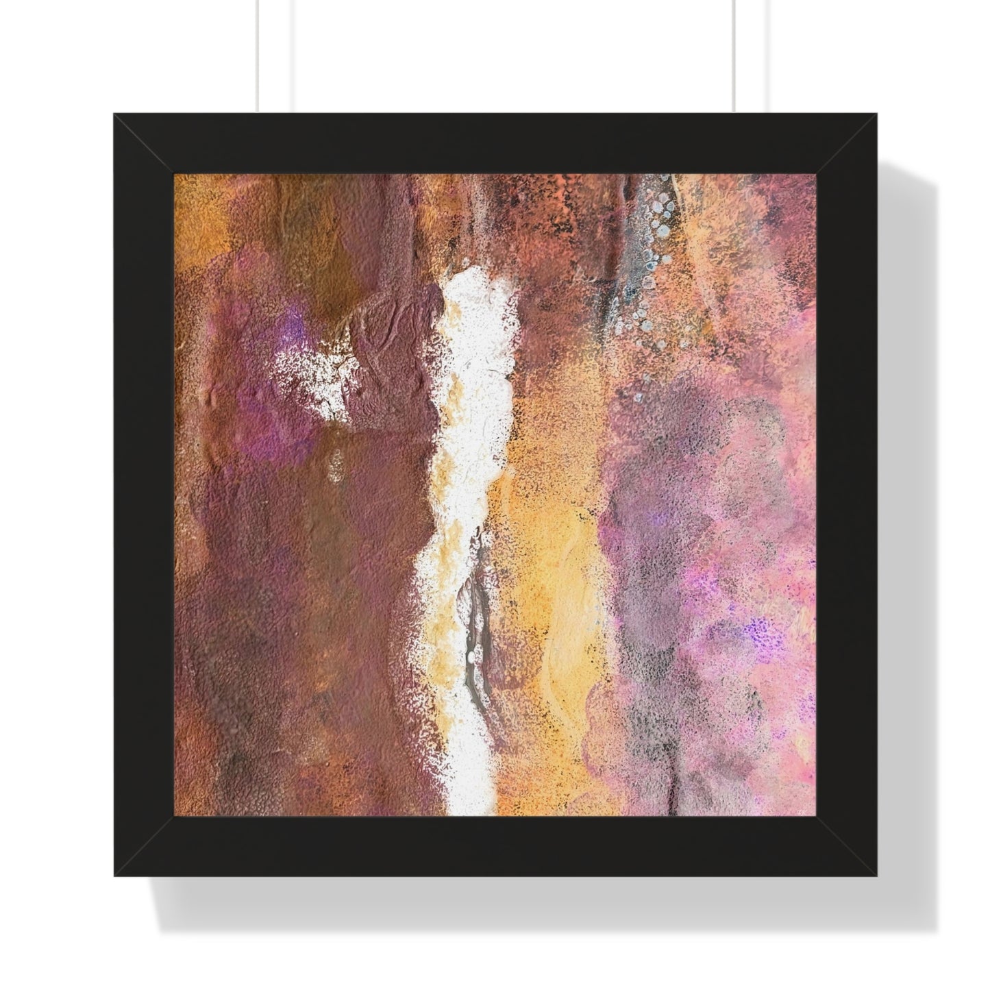 Framed Vertical Poster Rustic Fire by Its A Art Vibe