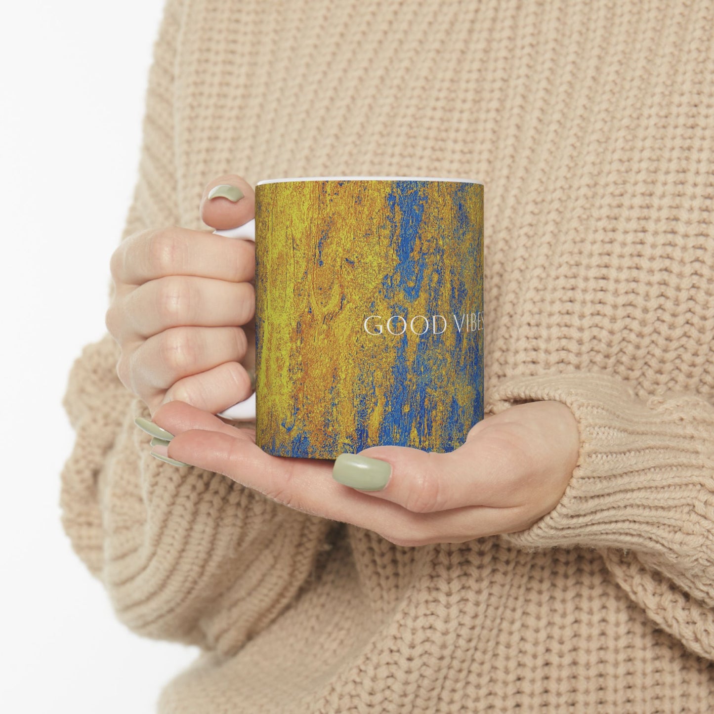 Ceramic Mug - Lovely Cup of Tea Printed Cup Design by Its A Art Vibe Good Vibes Only