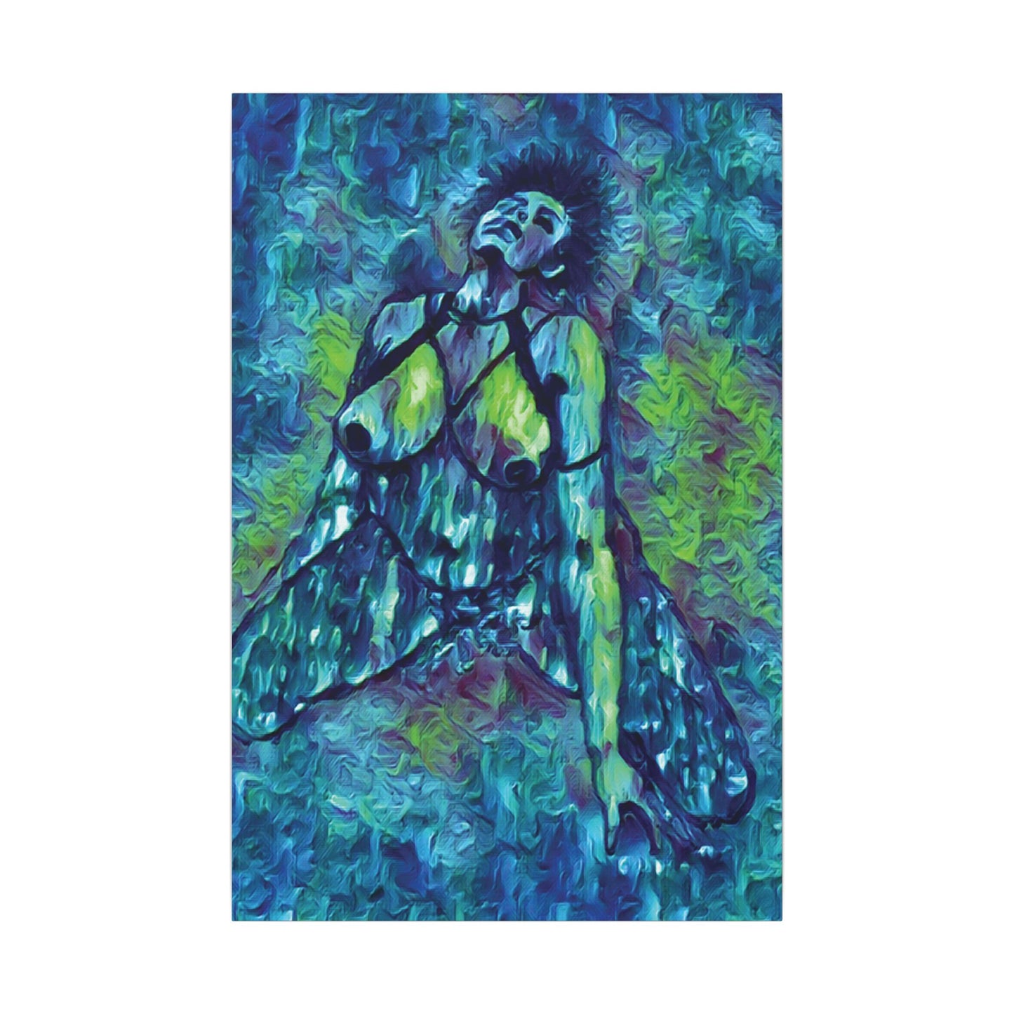 Matte Canvas, Stretched, 0.75" (Multi-Size) Sensual Woman 001