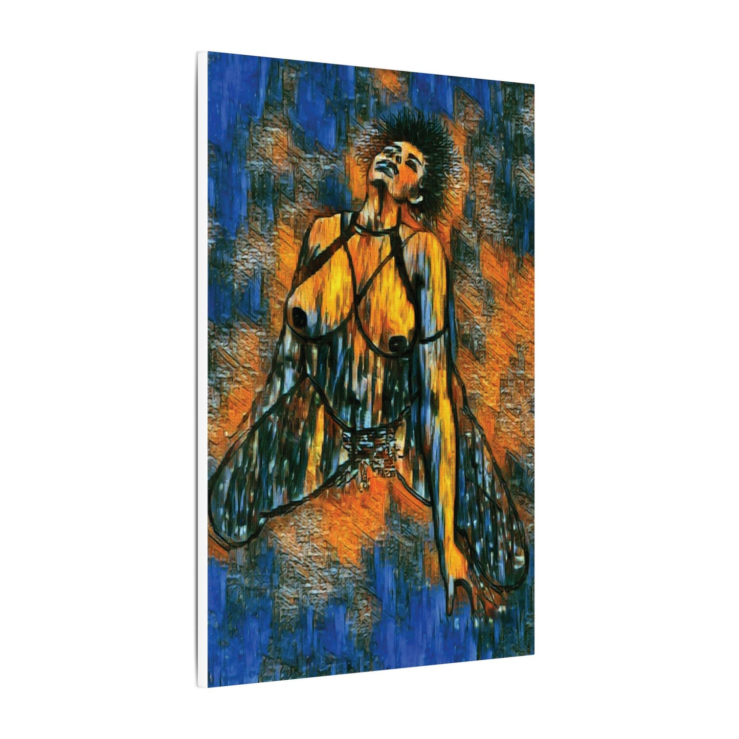 Matte Canvas, Stretched, 0.75" (Multi-Size) Sensual woman 002