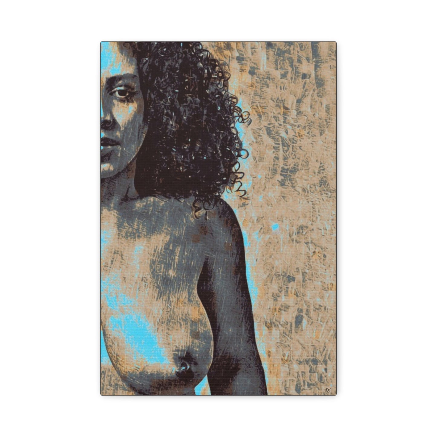 Canvas Print - 'Torn' Sensual Nude Portrait by Its A Art Vibe 1.25'