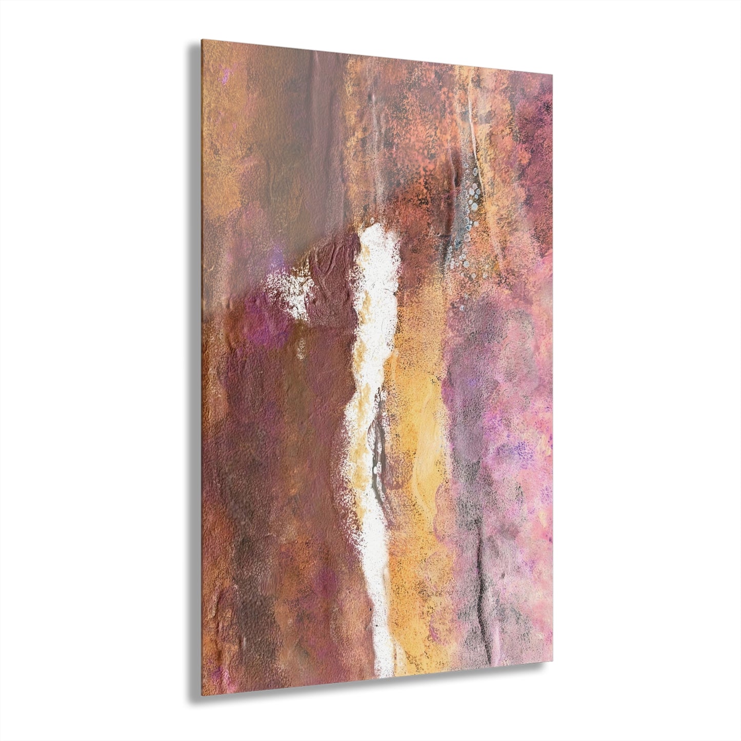 Acrylic Prints Rustic Mix French Cleat Hanging - Abstract Rustic Art for Home or Office Decor