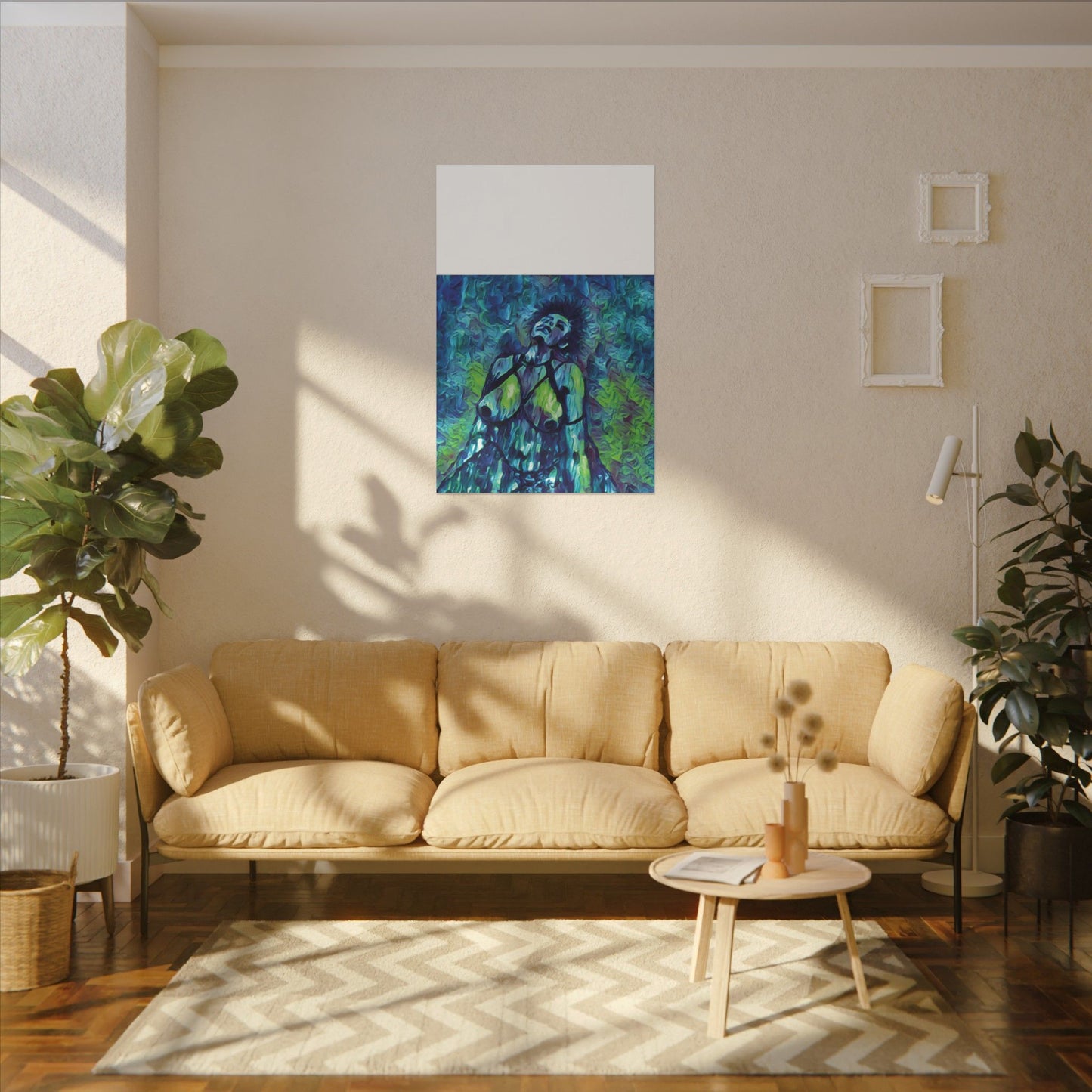 Matte Canvas, Stretched, 0.75" (Multi-Size) Sensual Woman 001