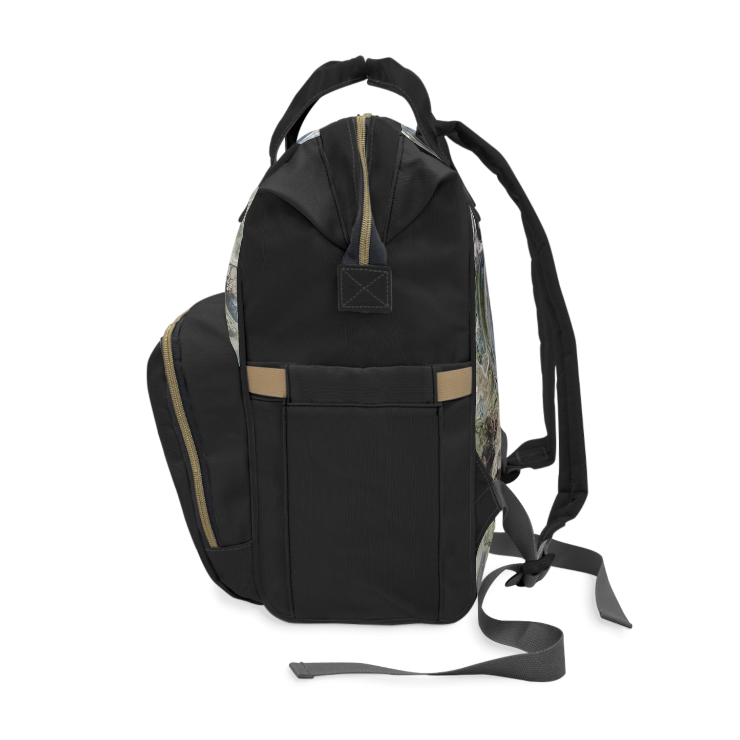 Multifunctional Diaper Backpack Black Eye Of The Storm by Its A Art Vibe