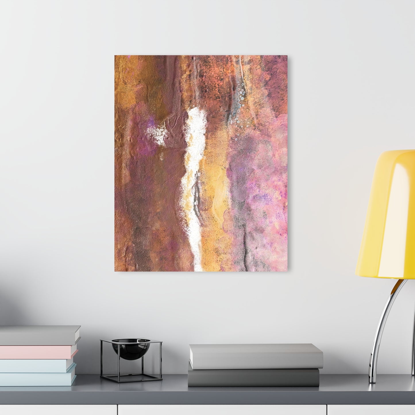 Acrylic Prints Rustic Mix French Cleat Hanging - Abstract Rustic Art for Home or Office Decor