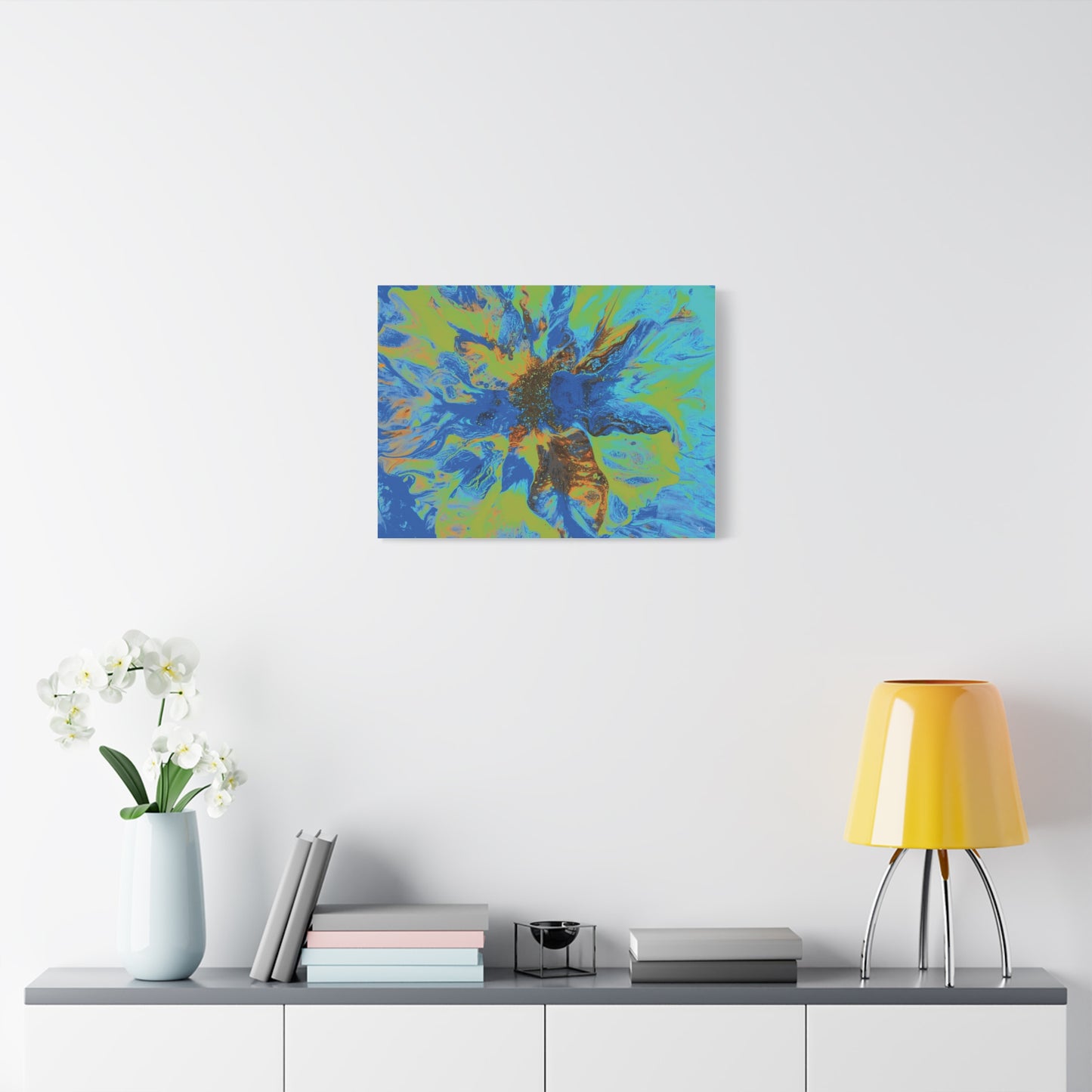 Vibrant Floral Abstract Canvas Wall Art