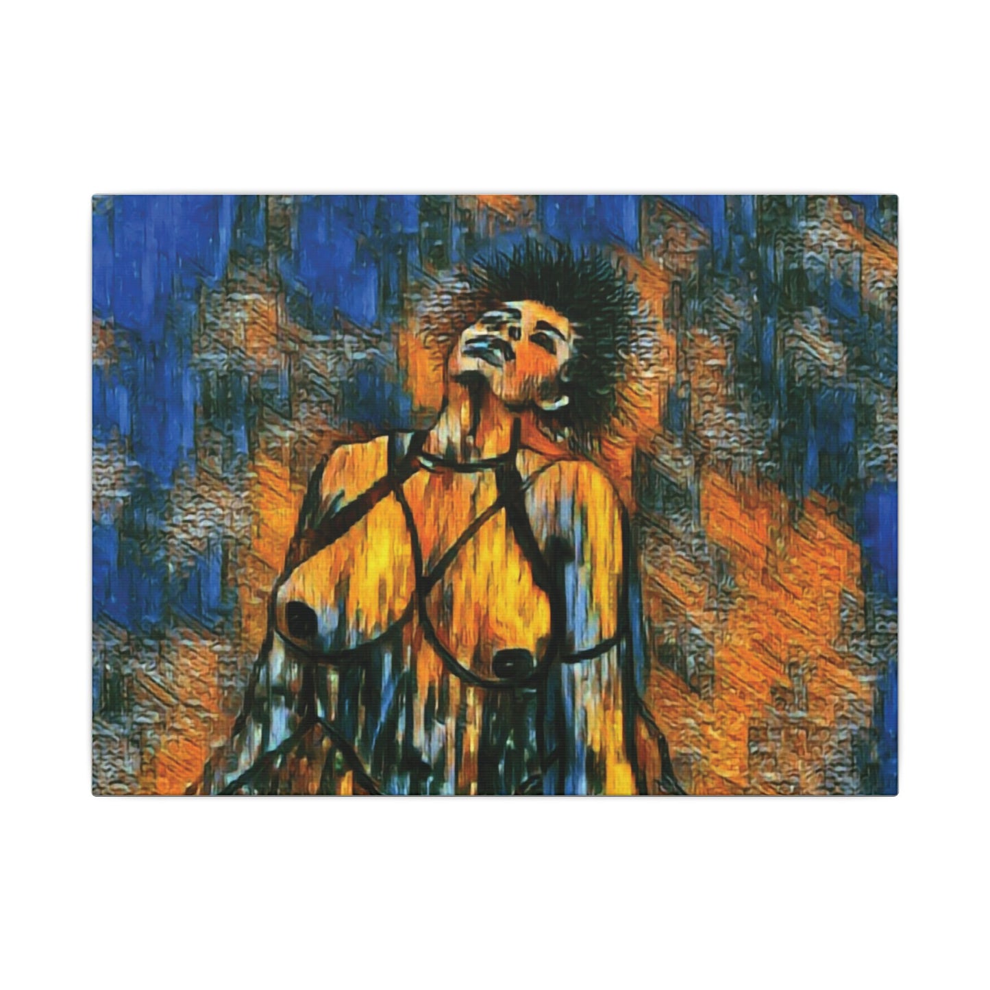 Matte Canvas, Stretched, 0.75" (Multi-Size) Sensual woman 002