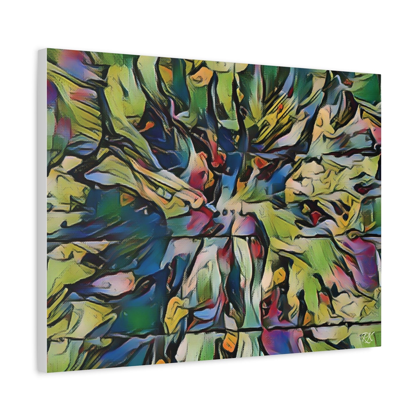 Vibrant Abstract Art Canvas Print - Stretched Wall Decor