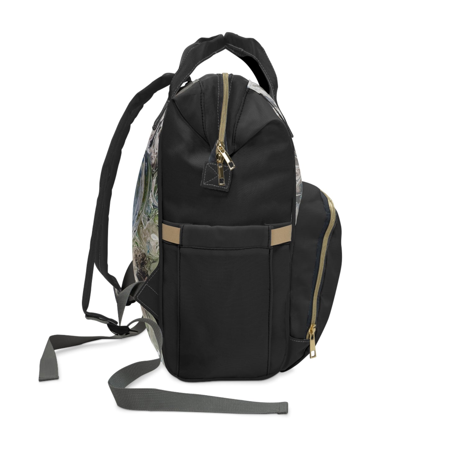 Multifunctional Diaper Backpack Black Eye Of The Storm by Its A Art Vibe