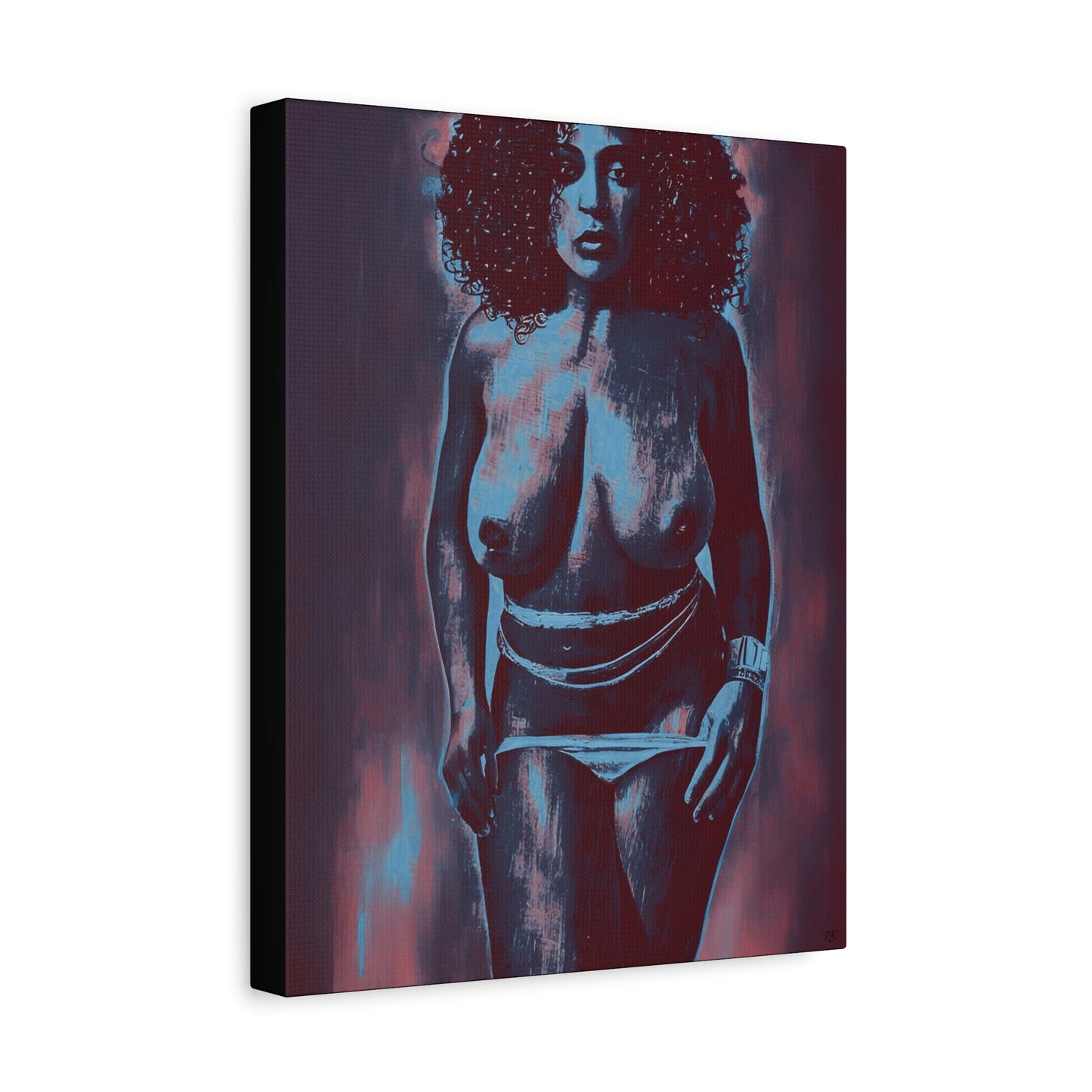 Matte Canvas, Stretched, 1.25" Get Naked by Its A Art Vibe