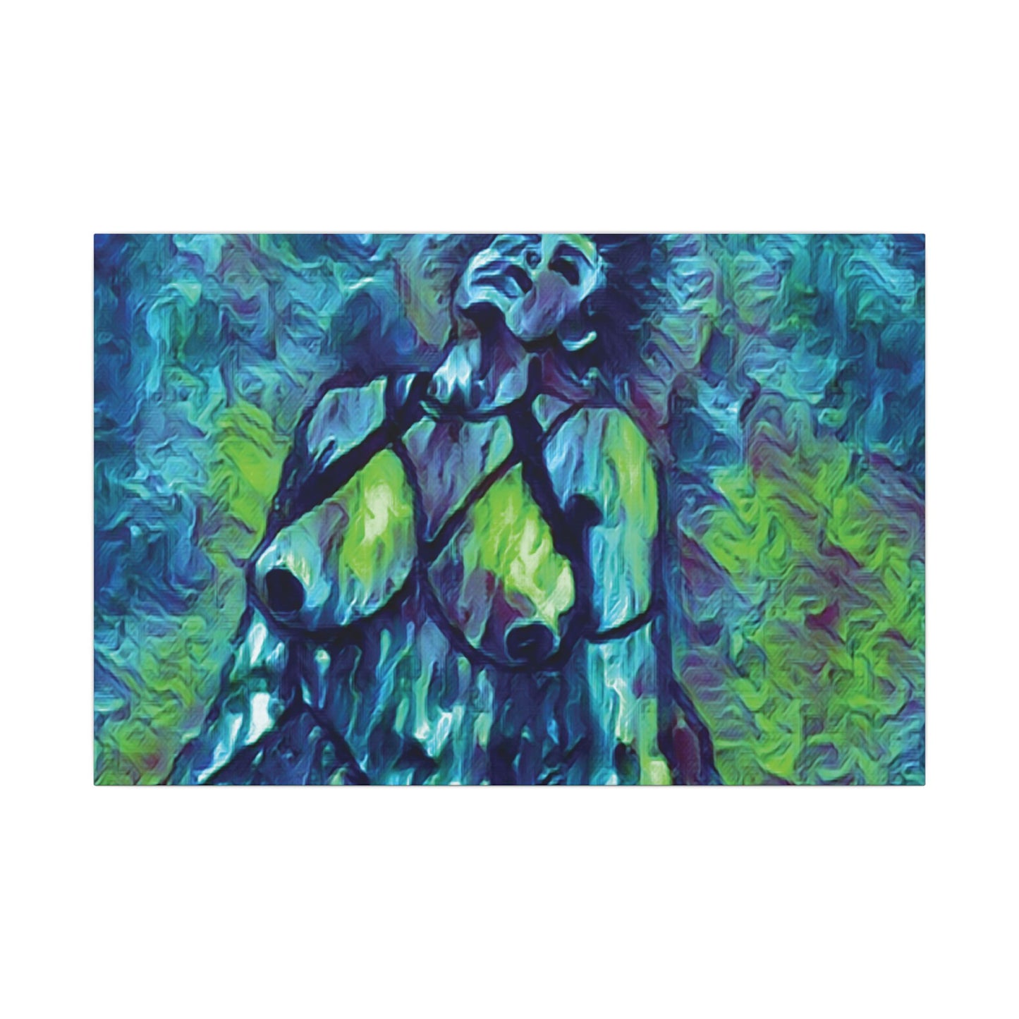 Matte Canvas, Stretched, 0.75" (Multi-Size) Sensual Woman 001