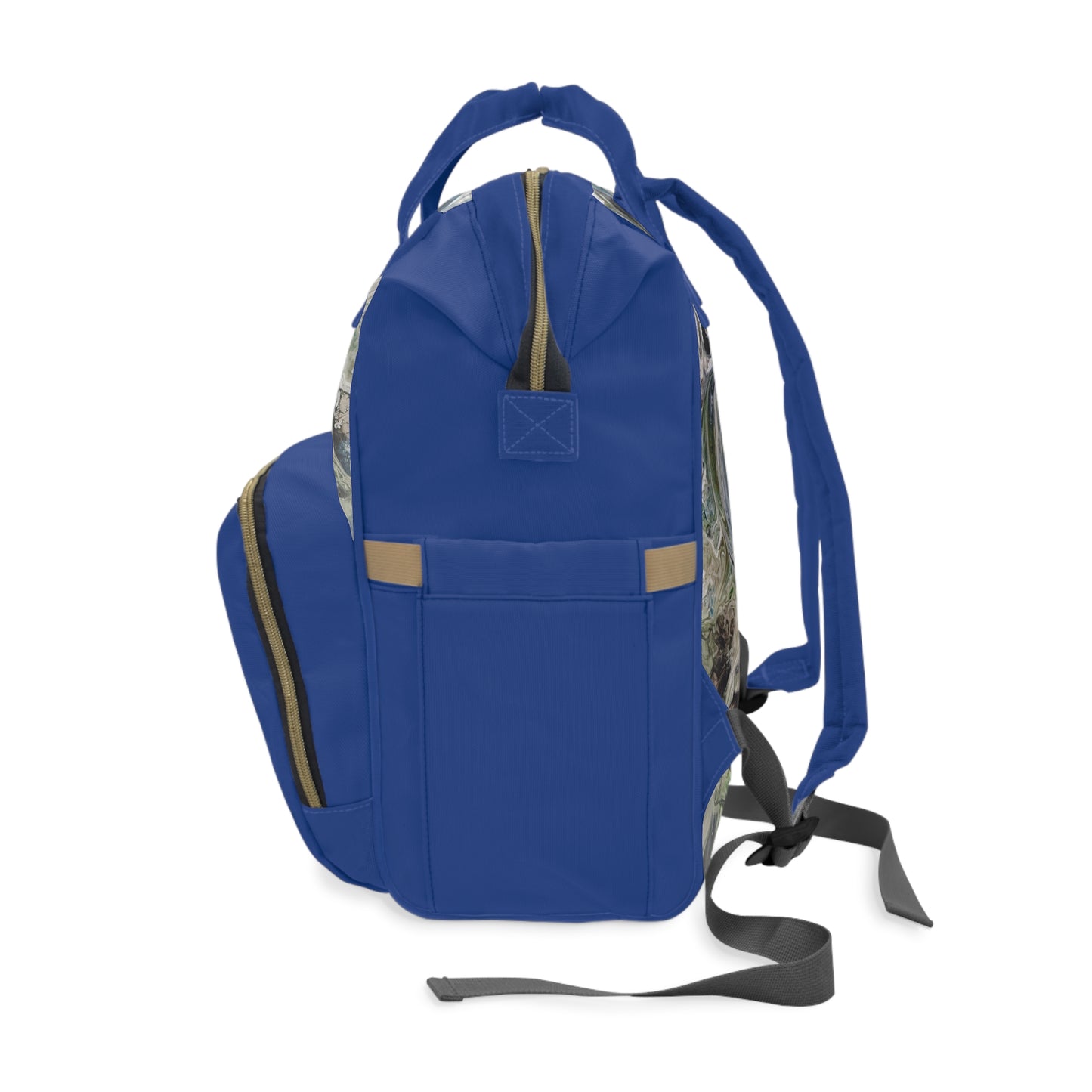 Multifunctional Diaper Backpack Blue Eye Of The Strom by Its A Art Vibe