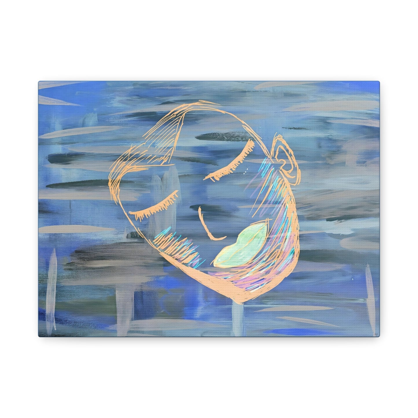 Canvas Gallery Wraps Look Down by Its A Art Vibe Matte Canvas, Stretched, 1.25"